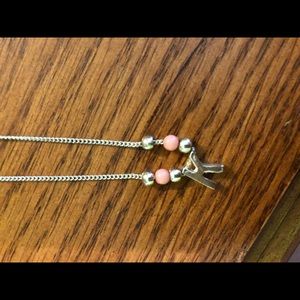 Silver K necklace